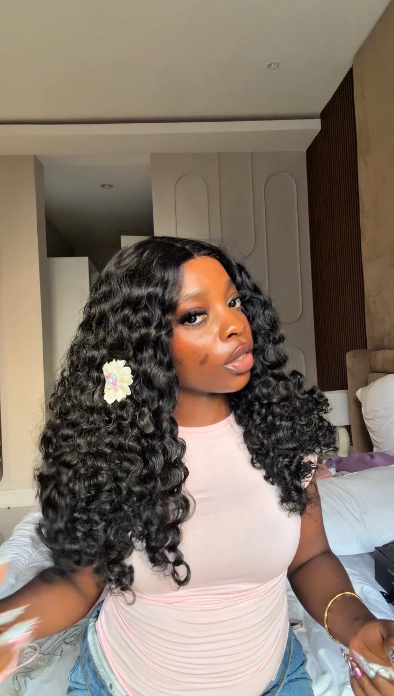 T part 5x5 Burmese curls