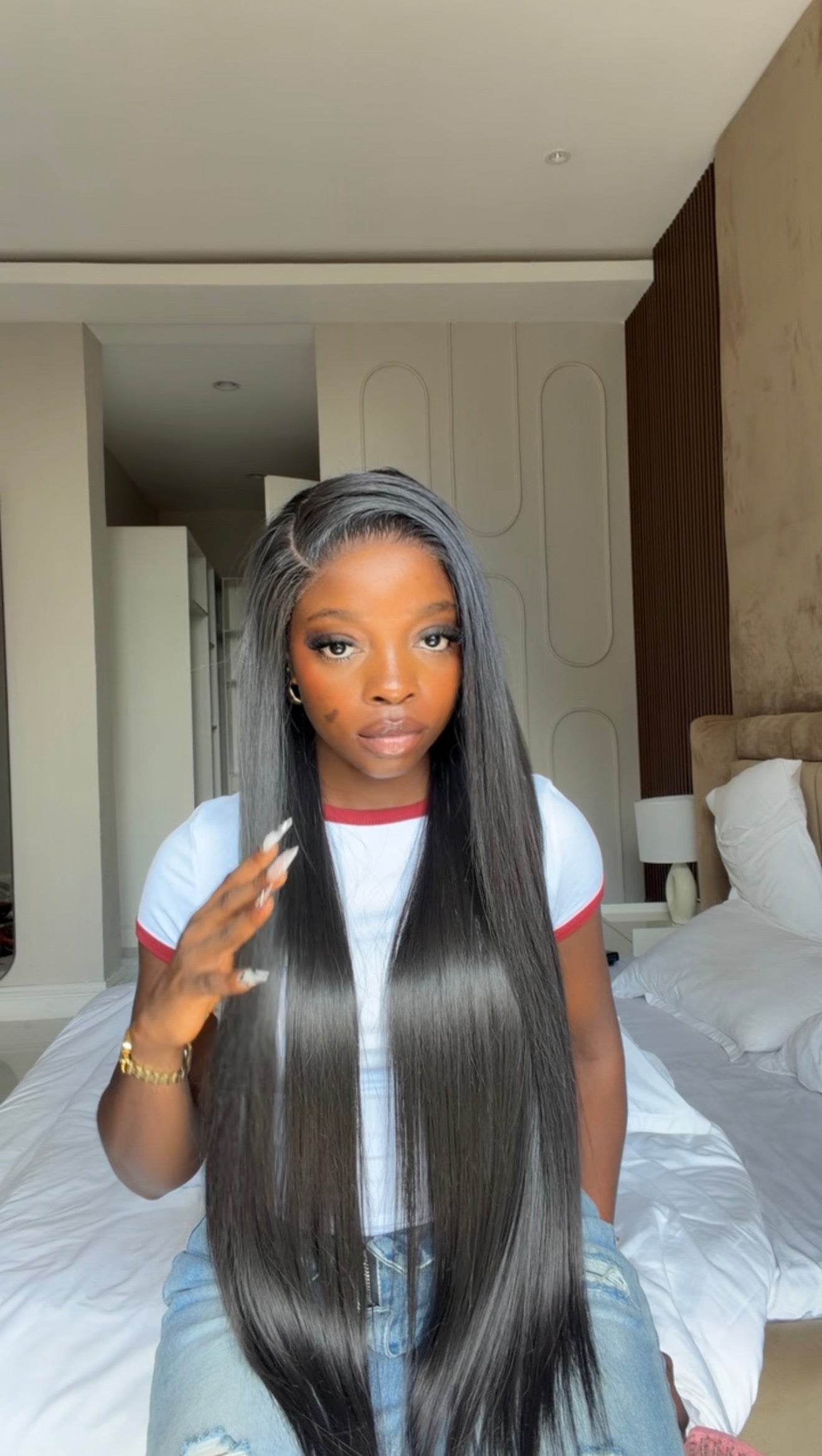 Bone straight lookalike