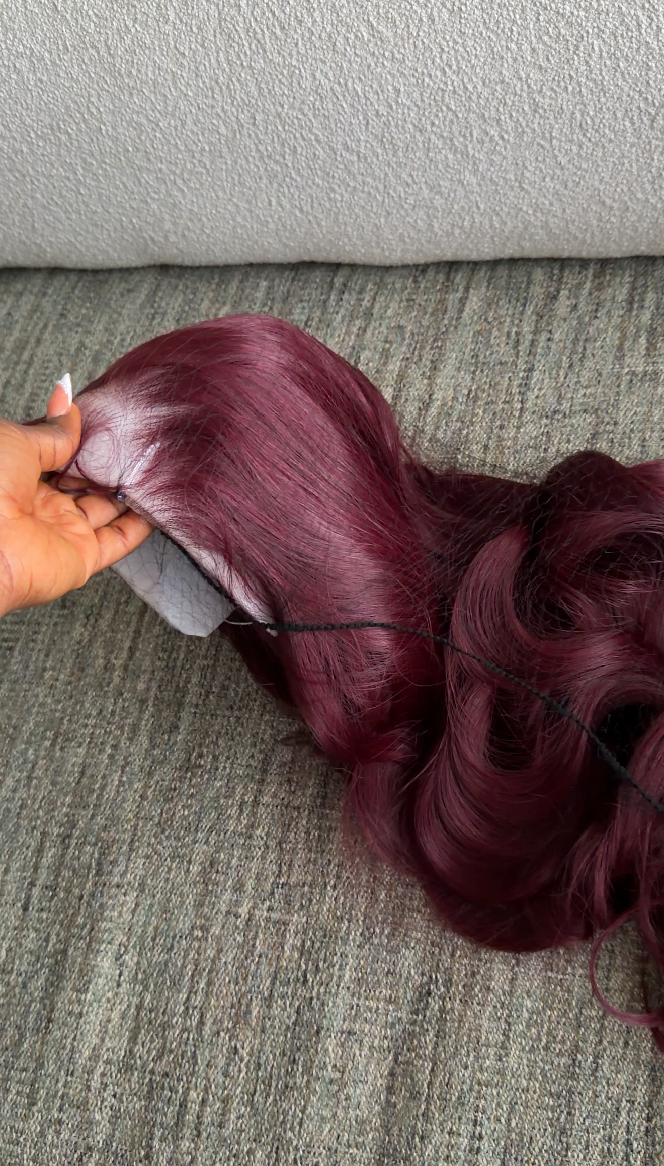 Layered wine wig